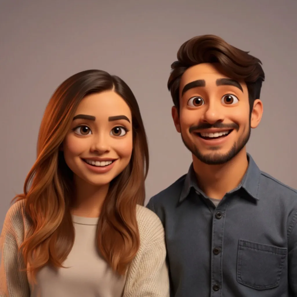 Foto in 3D-Cartoon umgewandelt
